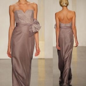 Noir By Lazaro 3236 Dress with Bow and Belt